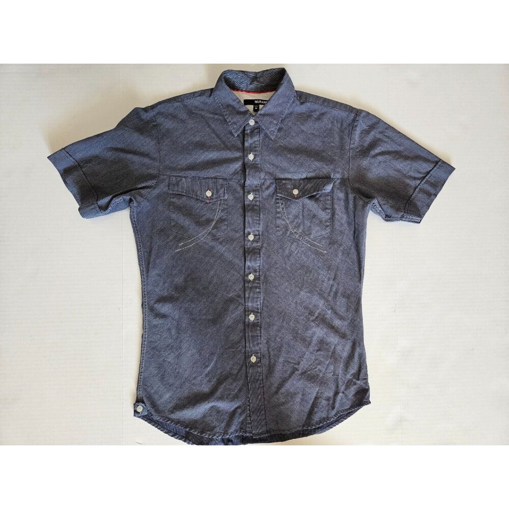 Murano Men's Short Sleeve Flap Pockets Shirt Size M
